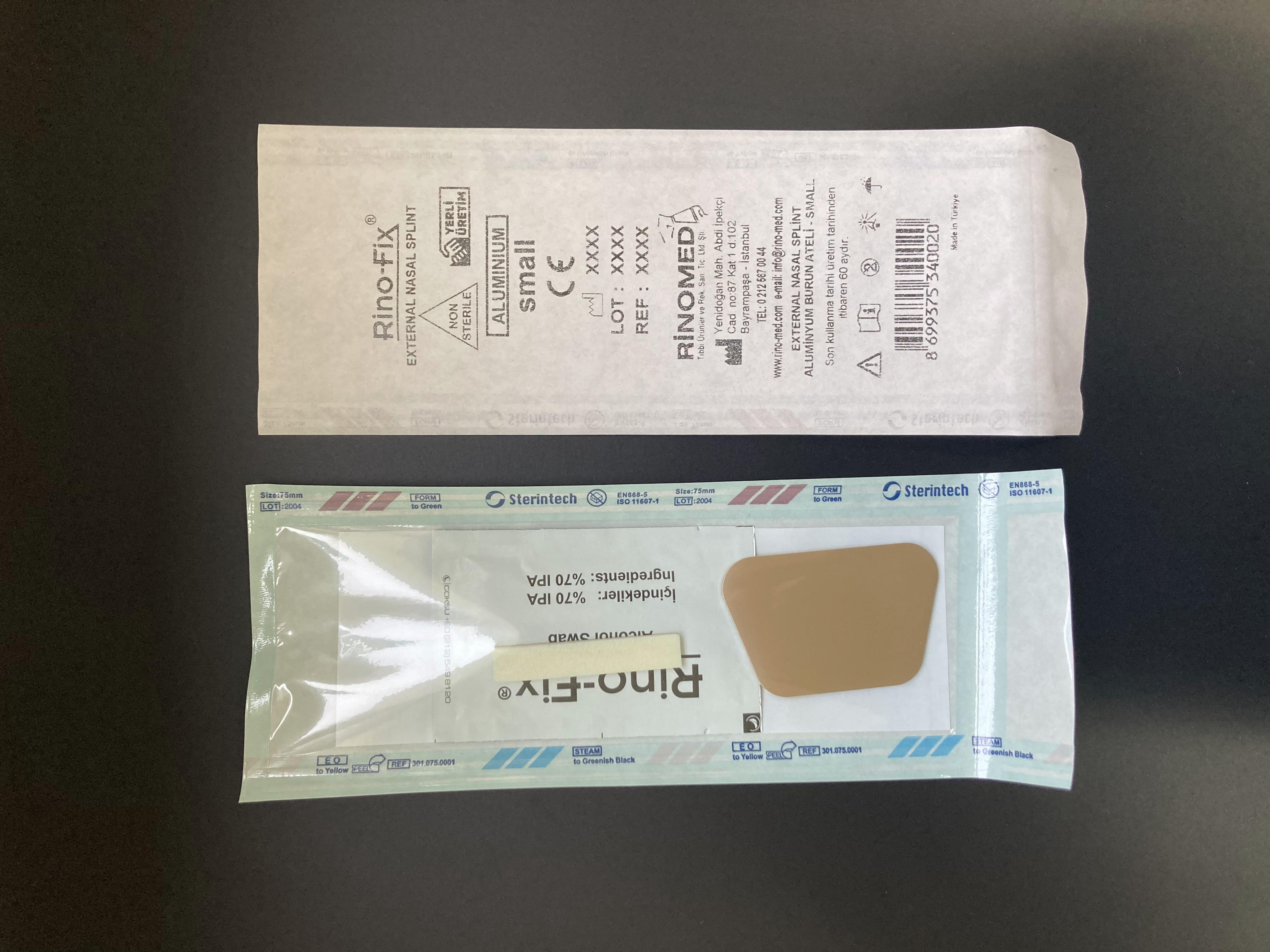 RİNOFİX - EXTERNAL NASAL SPLİNT ALÜMİNYUM BURUN ATELİ - SMALL