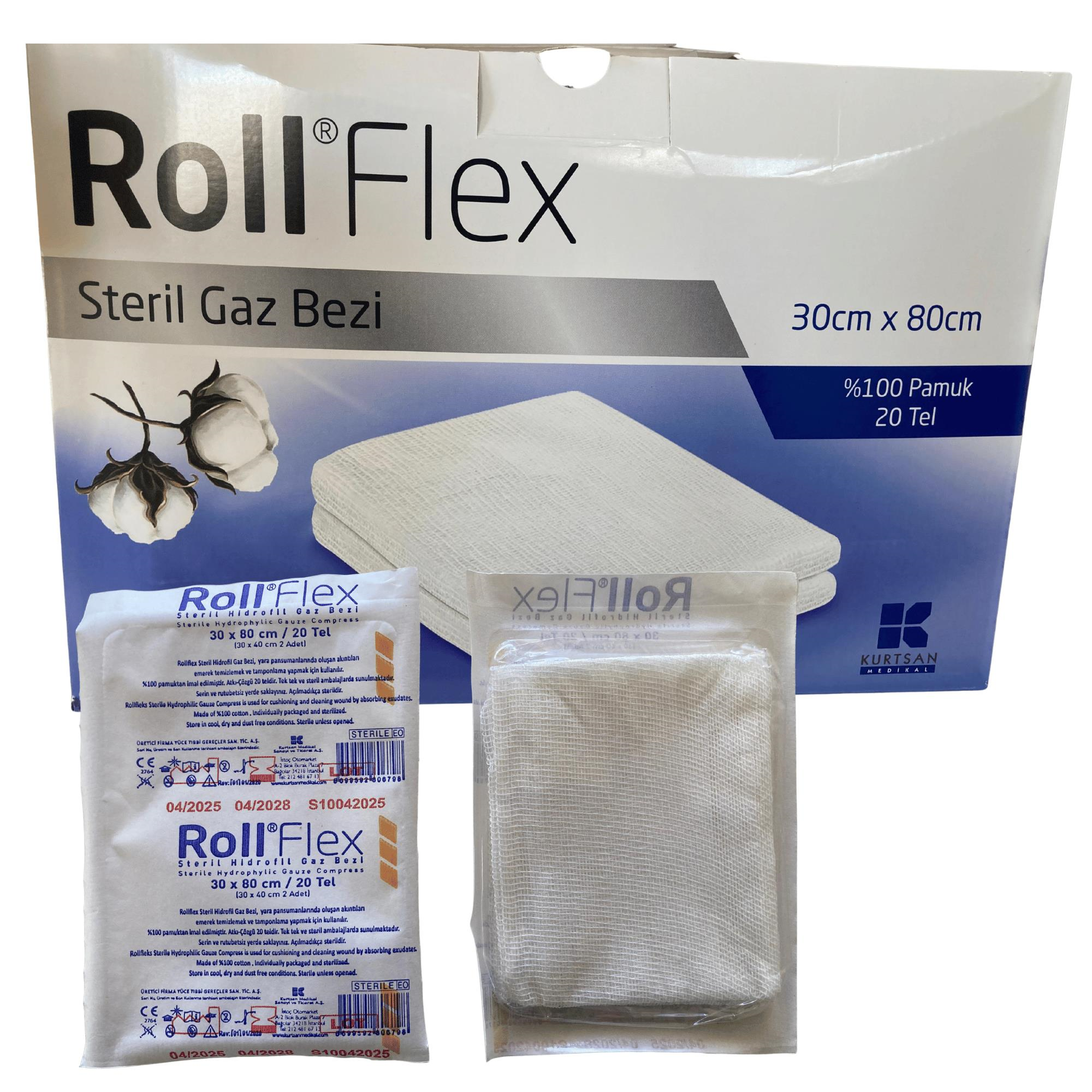 ROLL - HİDROFİL GAZLI BEZ 20TEL 30CM X 80CM 1 ADET