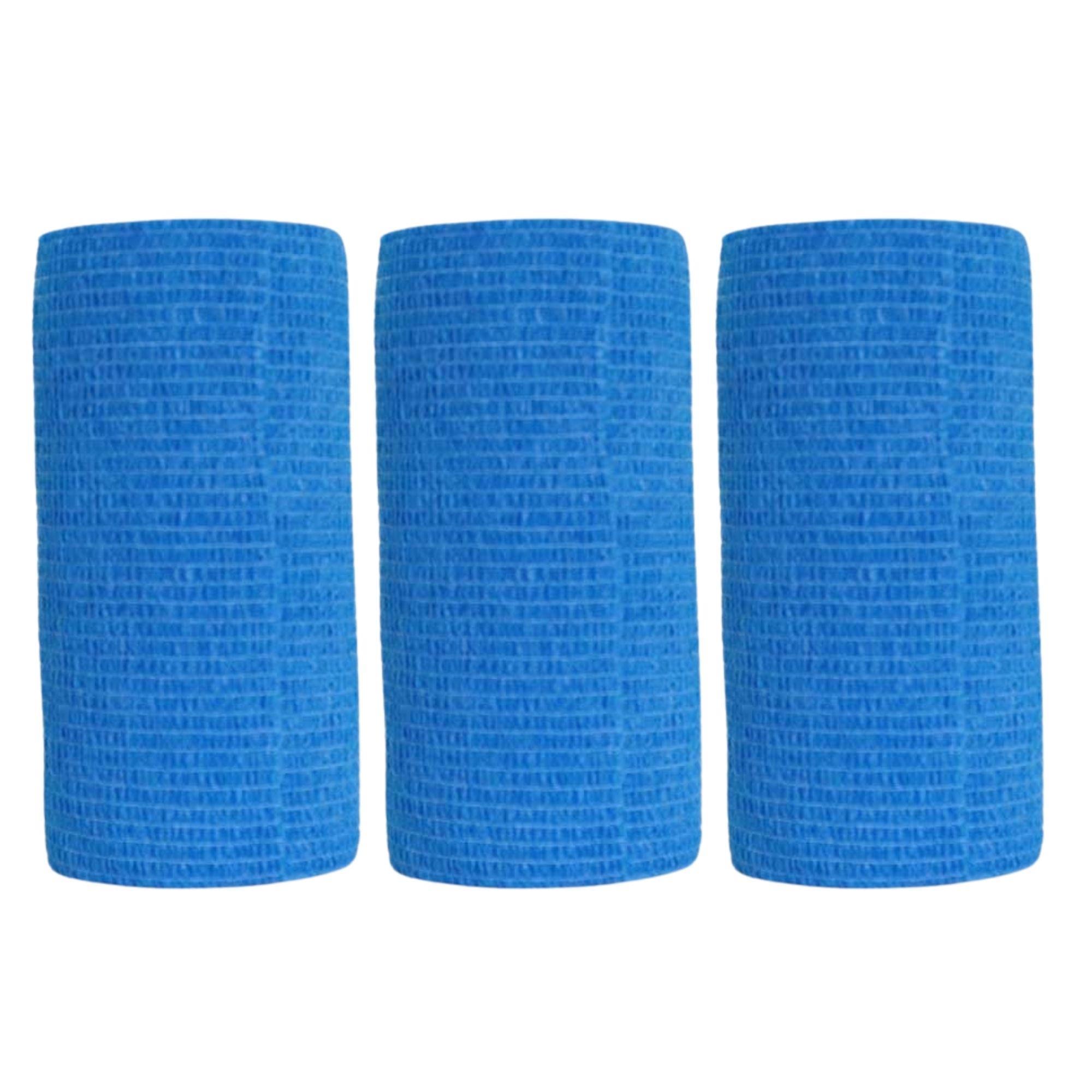 SAYBERK - COBAN KENDİNDEN YAPIŞKANLI BANDAJ 10CMX4.5MT MAVİ - 3 ADET