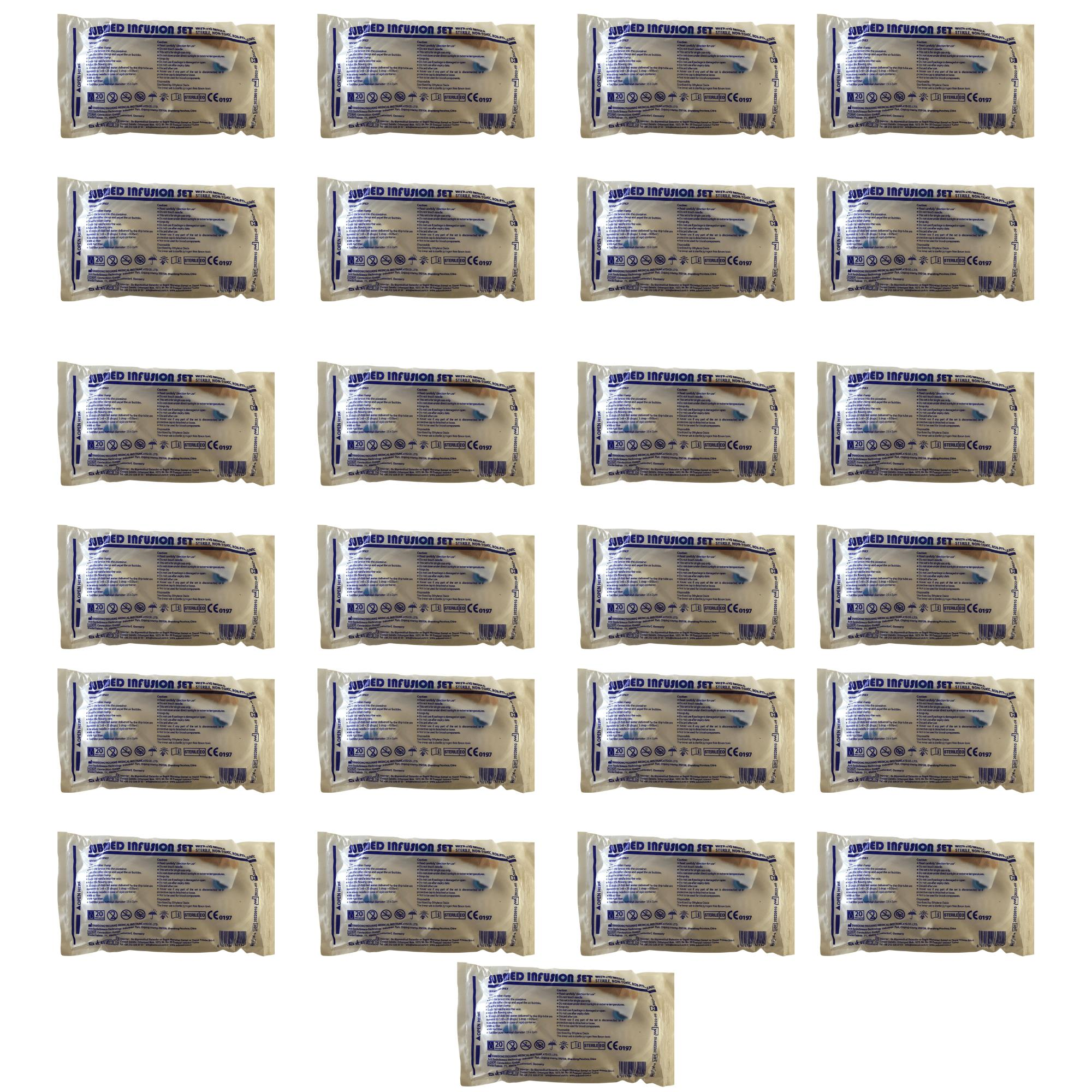 SUBMED - SERUM SETİ LÜER LOCK KİLİTLİ - 25 ADET