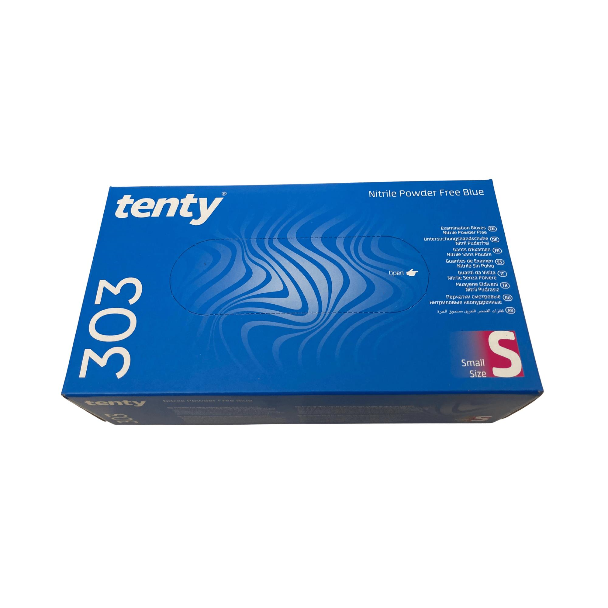 TENTY - MUAYENE ELDİVENİ 303 NİTRİL MAVİ SMALL 100LÜ 1 PAKET