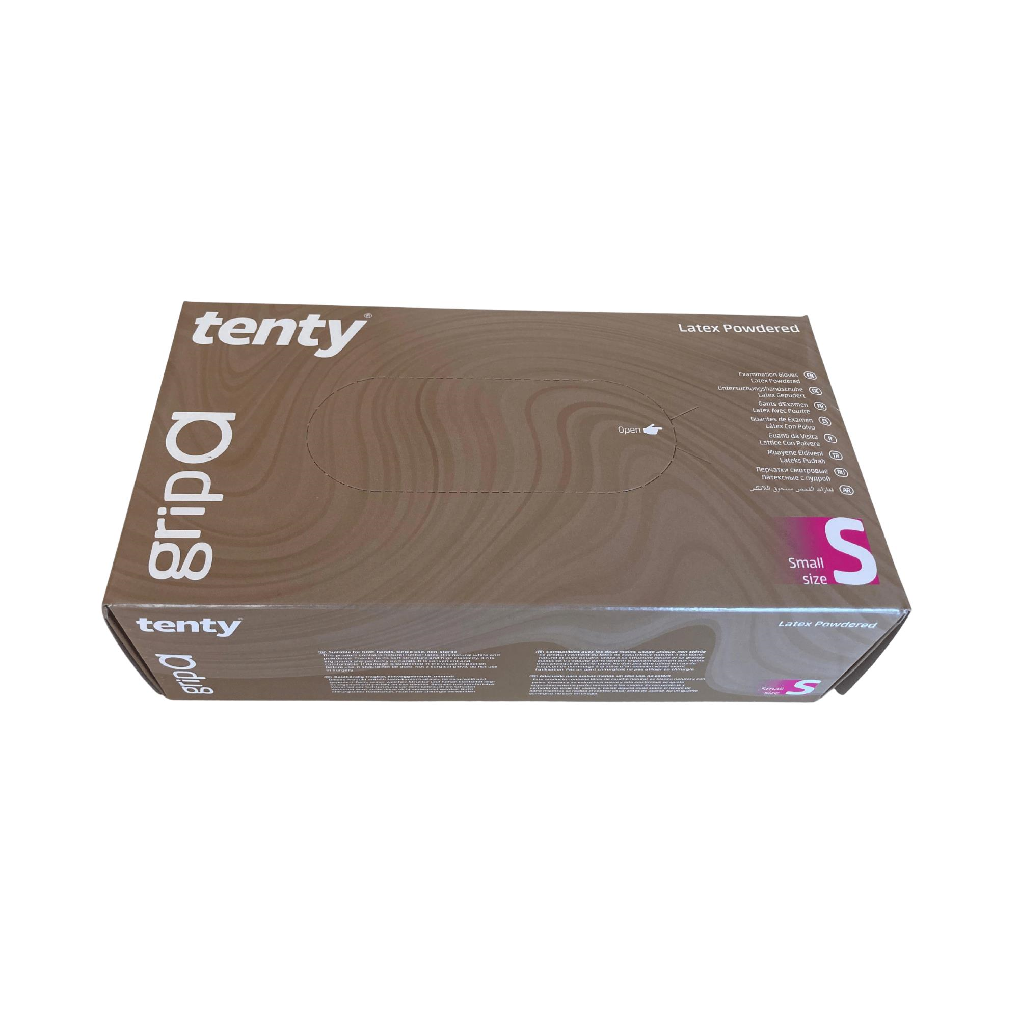 TENTY - MUAYENE ELDİVENİ GRİP A PUDRALI LATEKS SMALL 100LÜ 1 PAKET