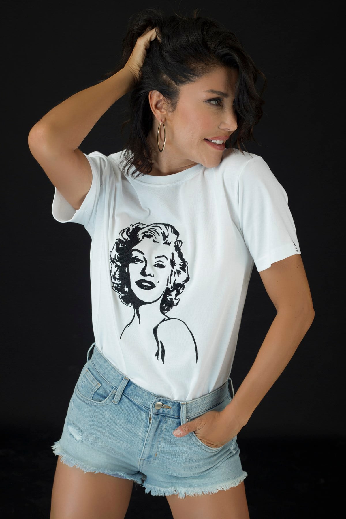 EMBROIDERED MARILYN Tshirt