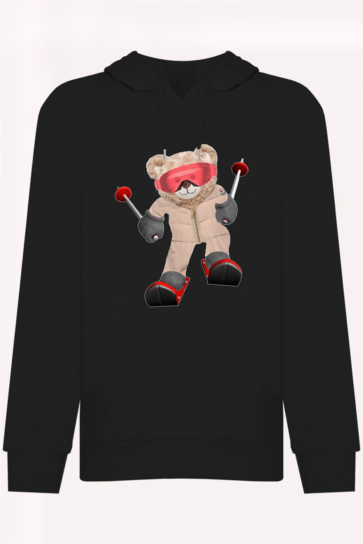 PRINTED TEDDY BEAR  hoodie