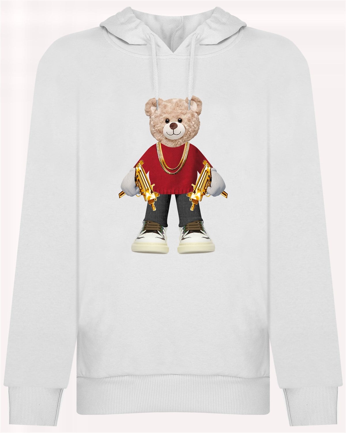 PRINTED TEDDY BEAR  hoodie