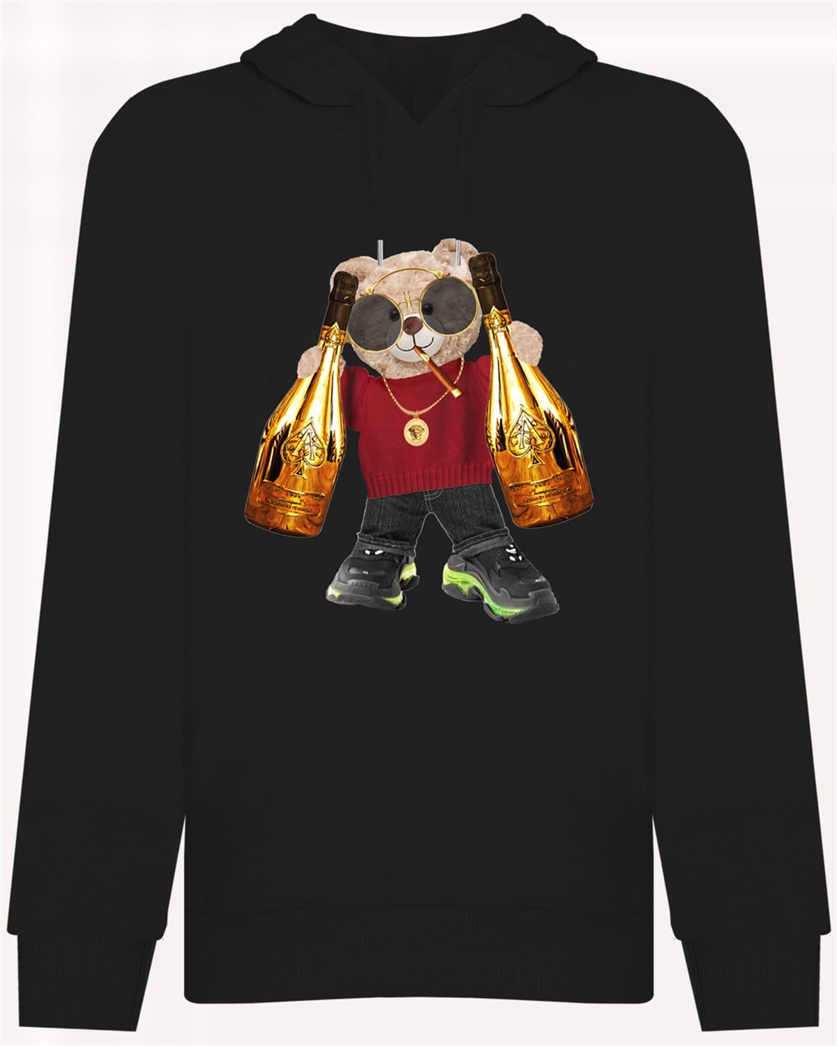 PRINTED TEDDY BEAR  hoodie