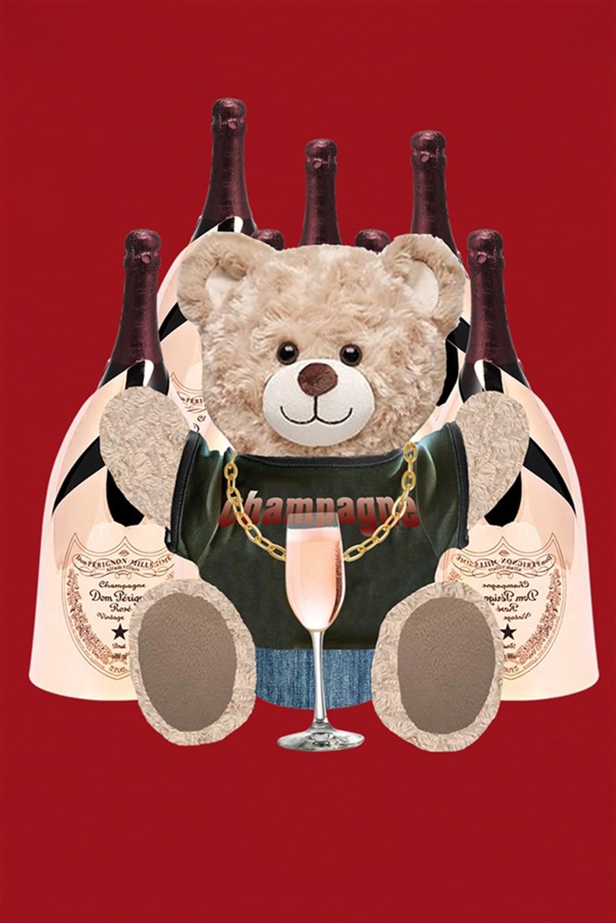 PRINTED TEDDY BEAR hoodie