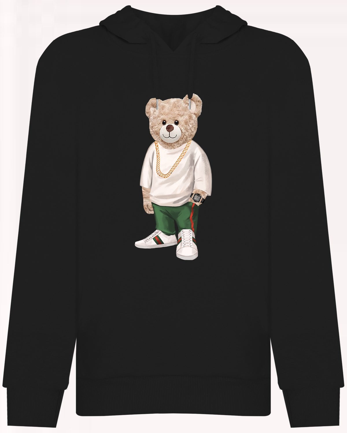 PRINTED TEDDY BEAR hoodie