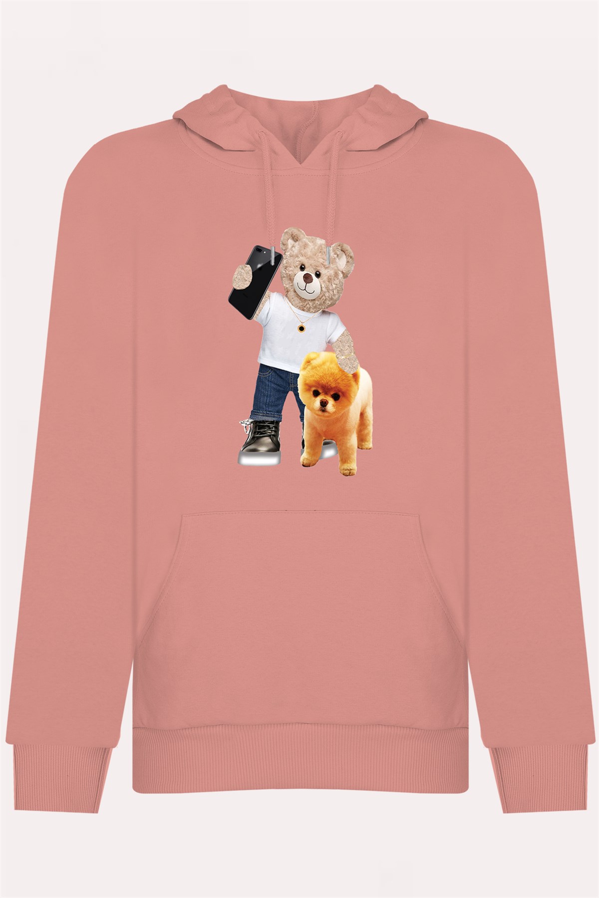 PRINTED TEDDY BEAR hoodie