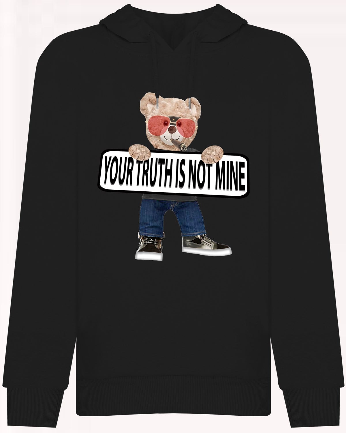 PRINTED TEDDY BEAR hoodie