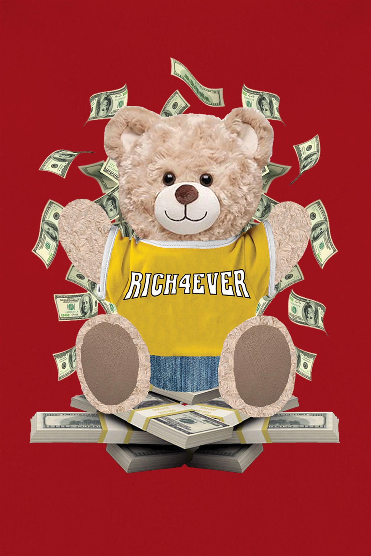 PRINTED TEDDY BEAR hoodie