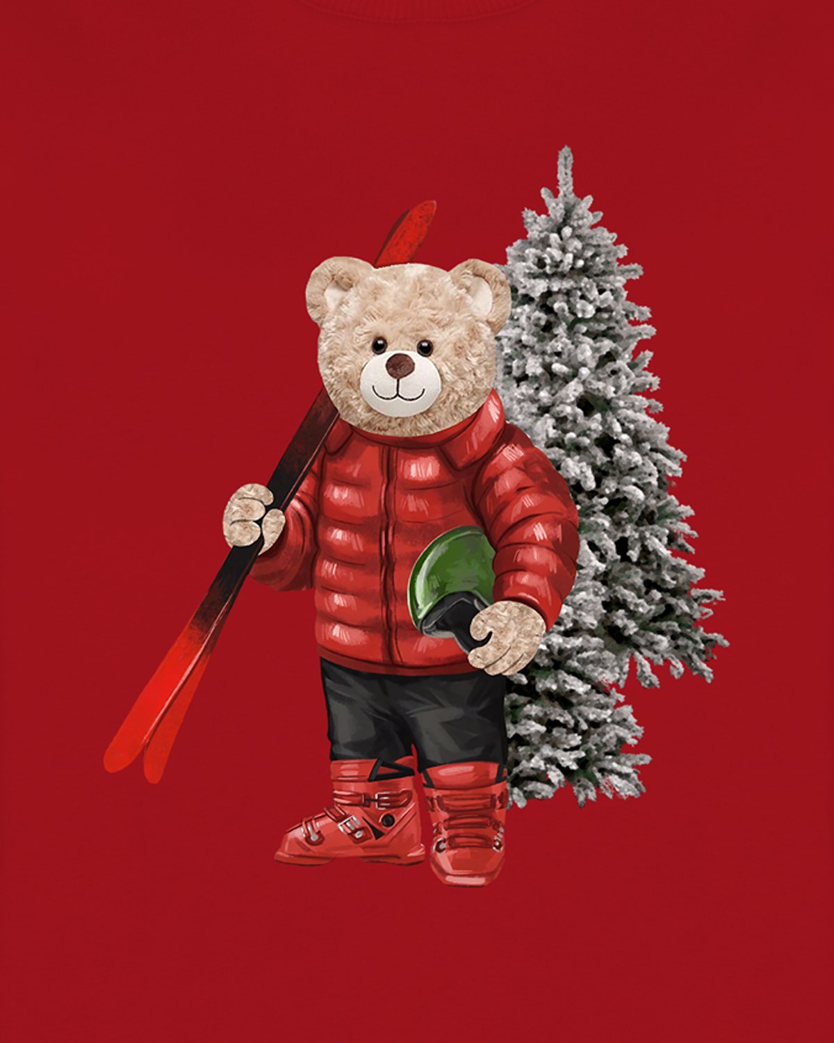 PRINTED TEDDY BEAR hoodie