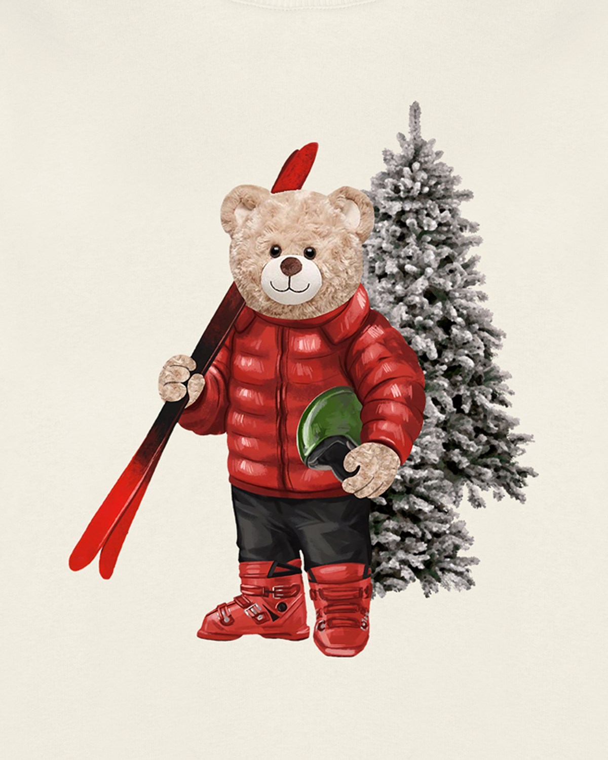 PRINTED TEDDY BEAR hoodie