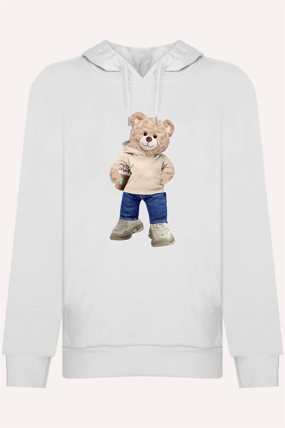 PRINTED TEDDY BEAR  hoodie