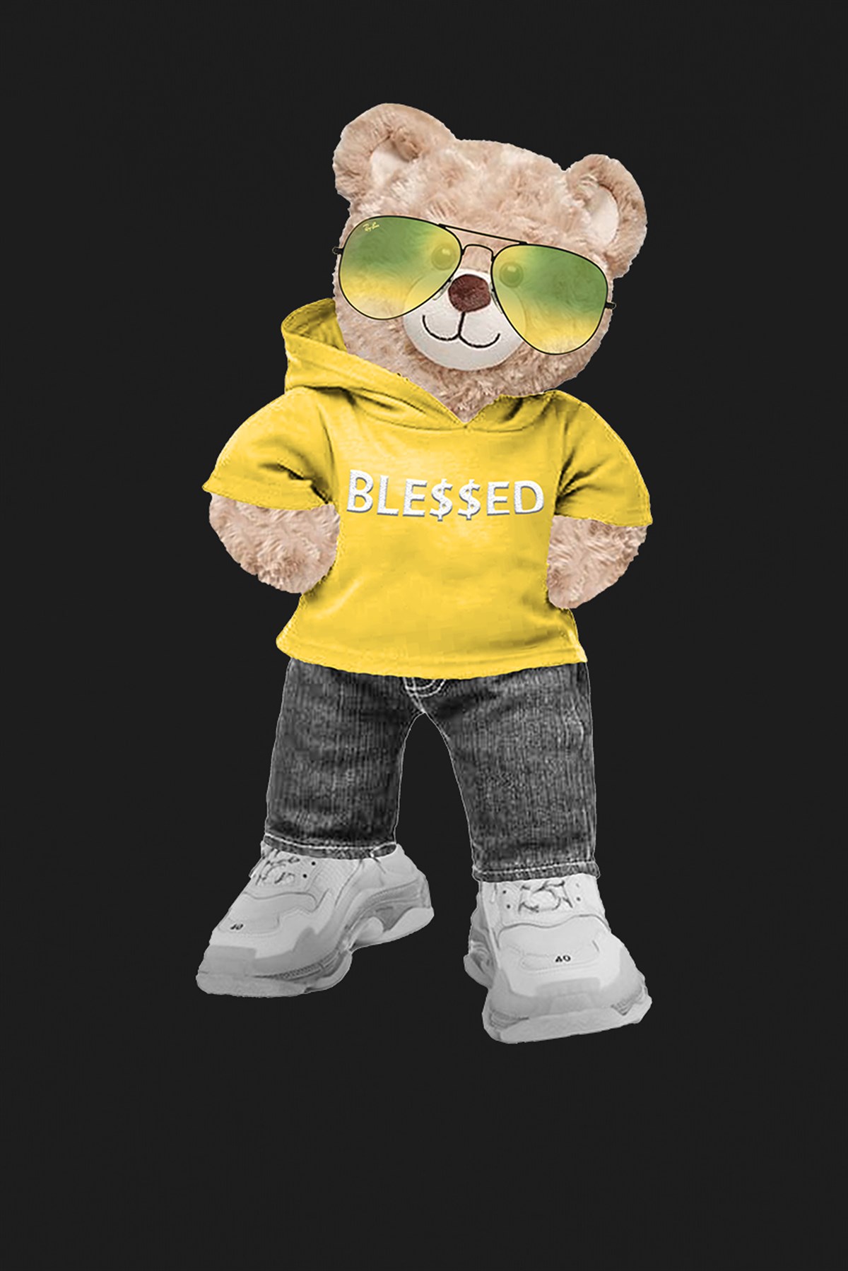 PRINTED TEDDY BEAR sweatshirt