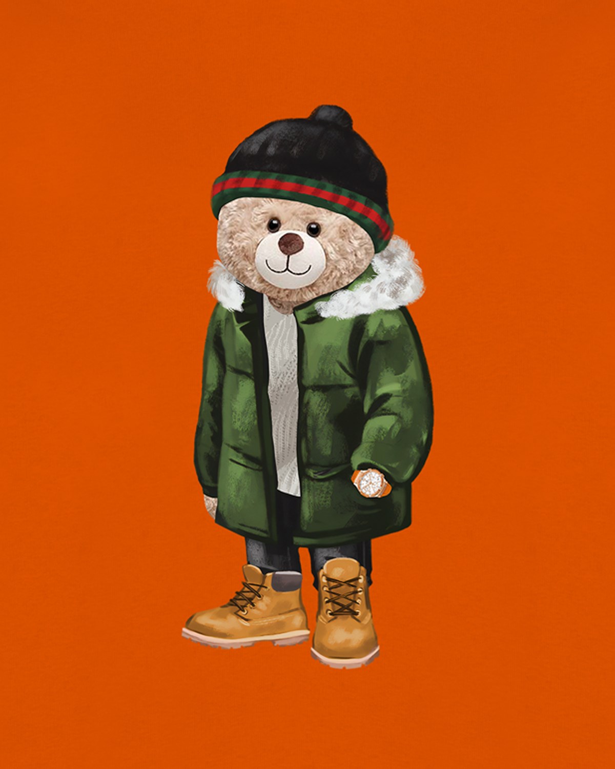 PRINTED TEDDY BEAR sweatshirt