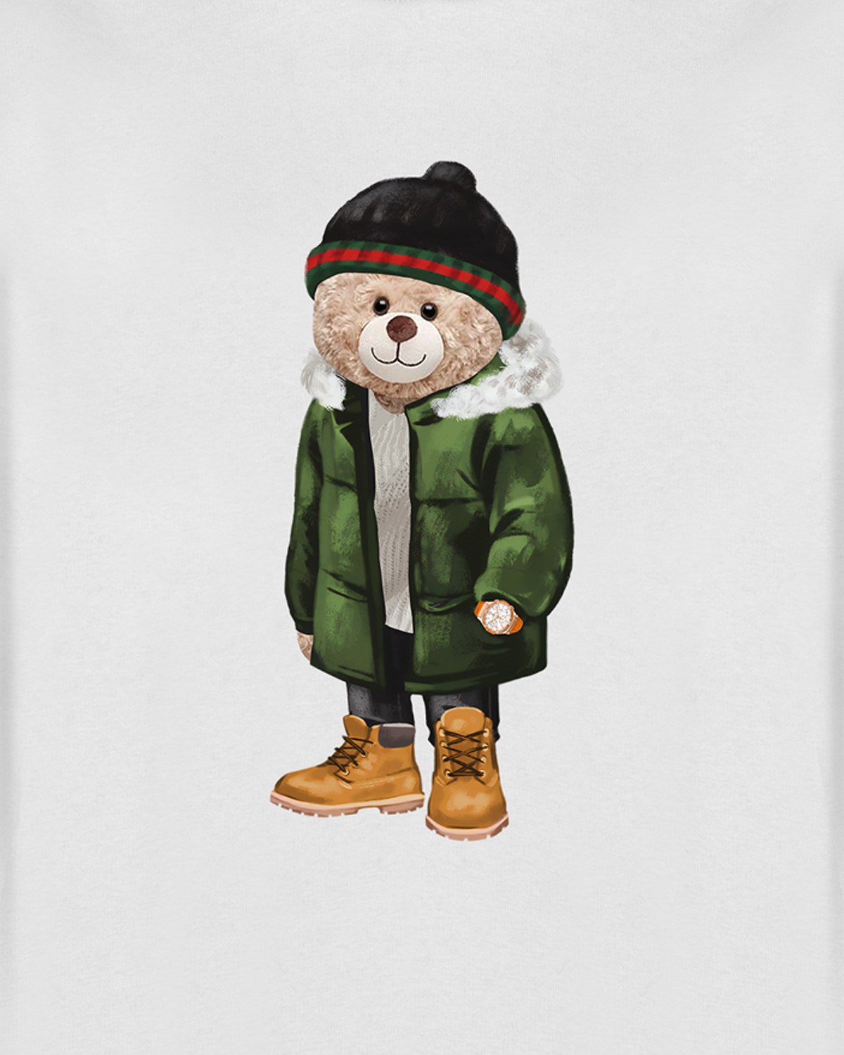 PRINTED TEDDY BEAR sweatshirt
