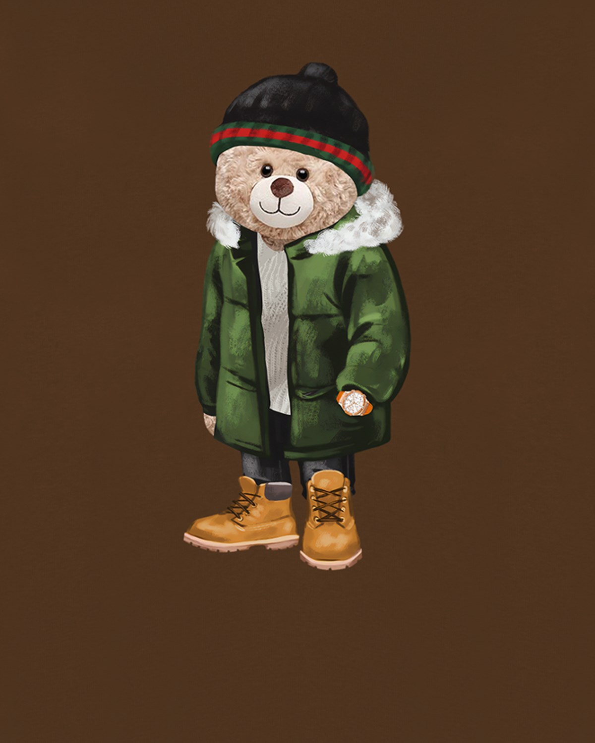 PRINTED TEDDY BEAR sweatshirt