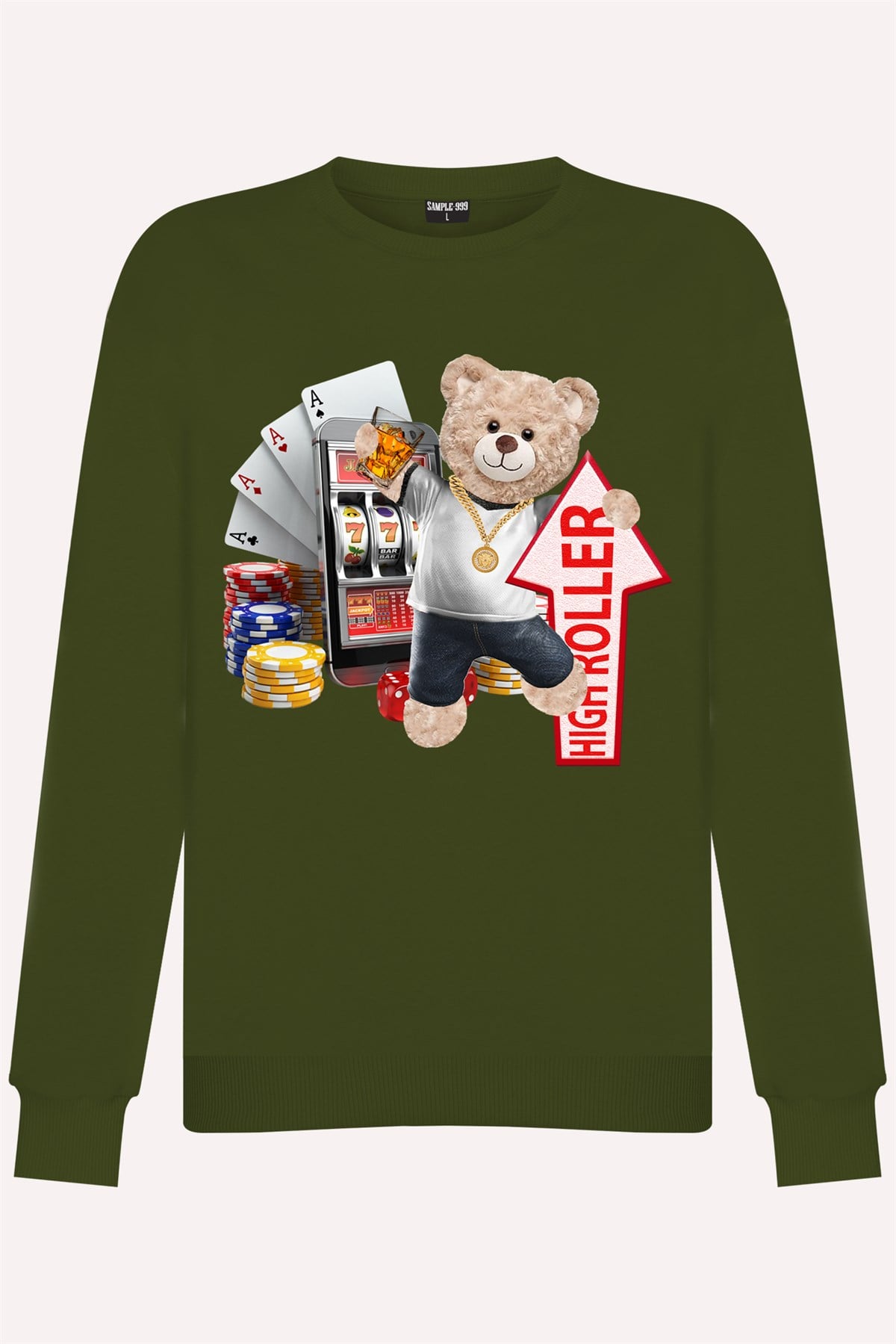 PRINTED TEDDY BEAR sweatshirt