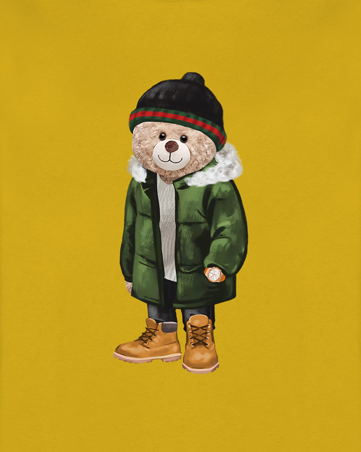 PRINTED TEDDY BEAR sweatshirt