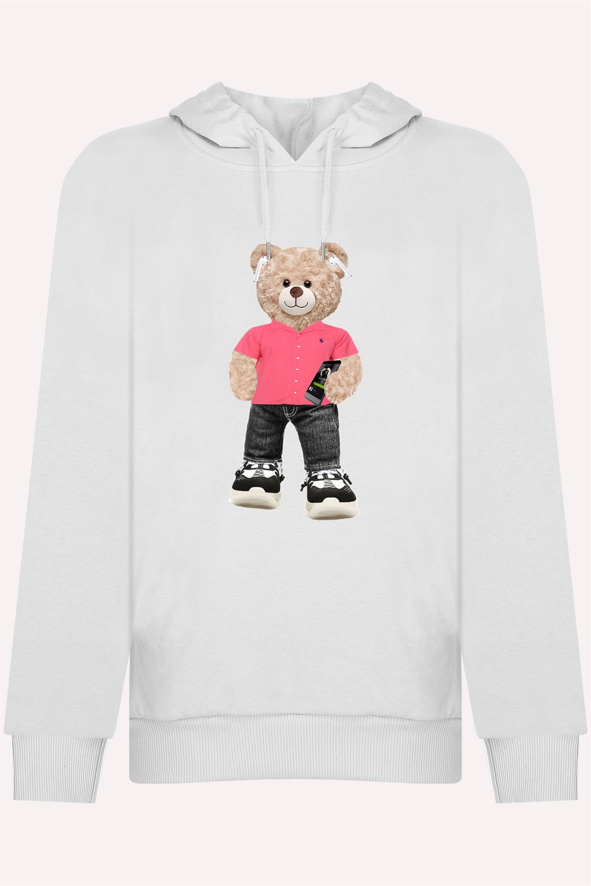 PRINTED TEDDY BEAR  hoodie