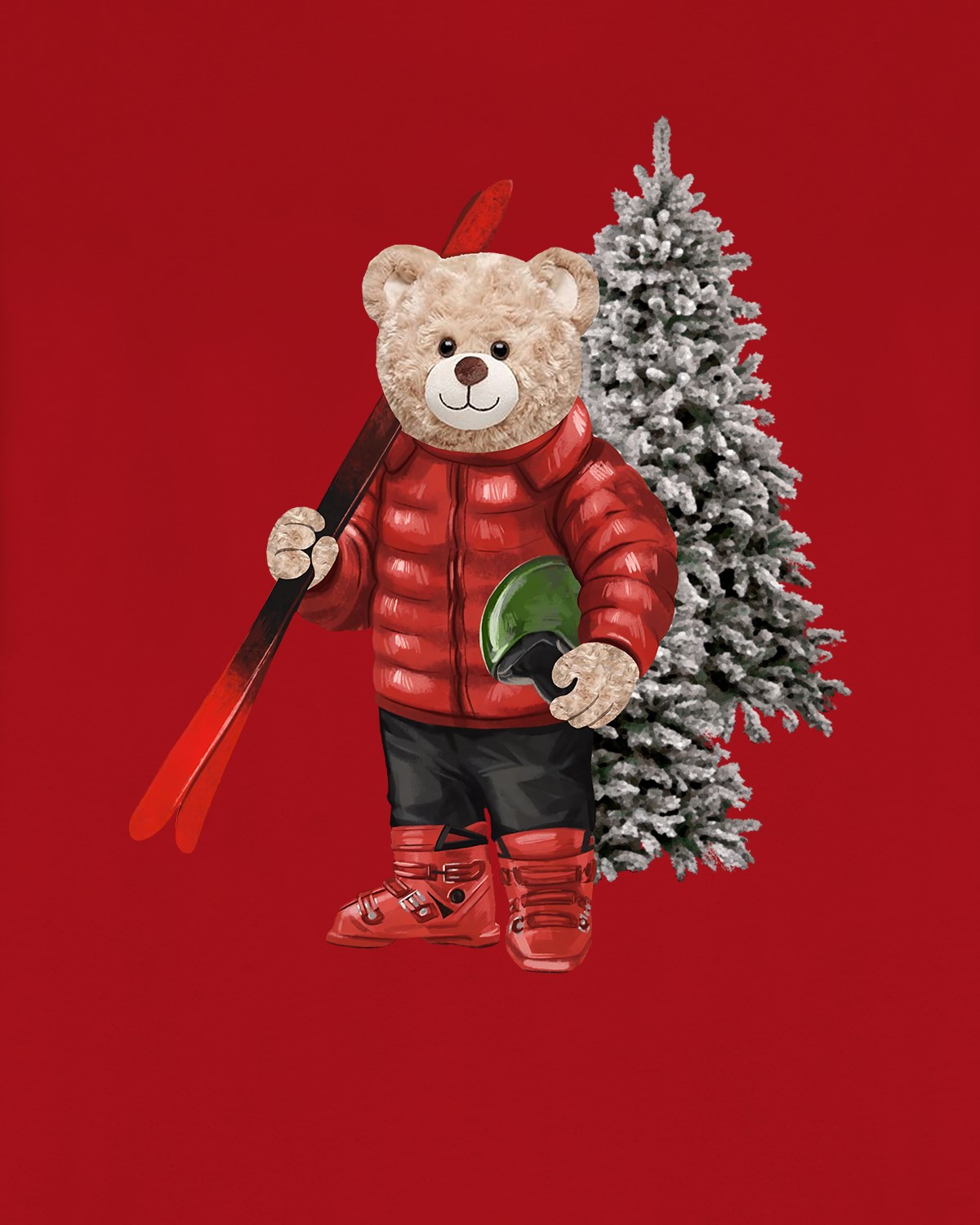 PRINTED TEDDY BEAR tshirt