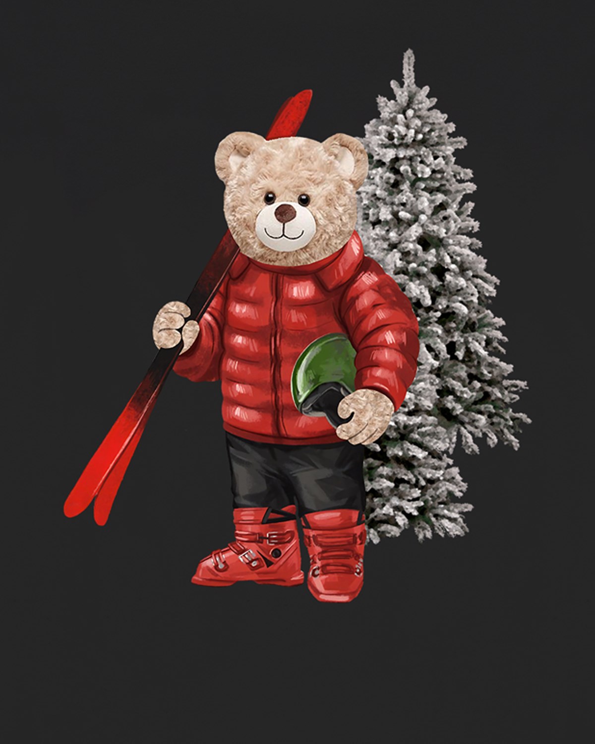 PRINTED TEDDY BEAR tshirt