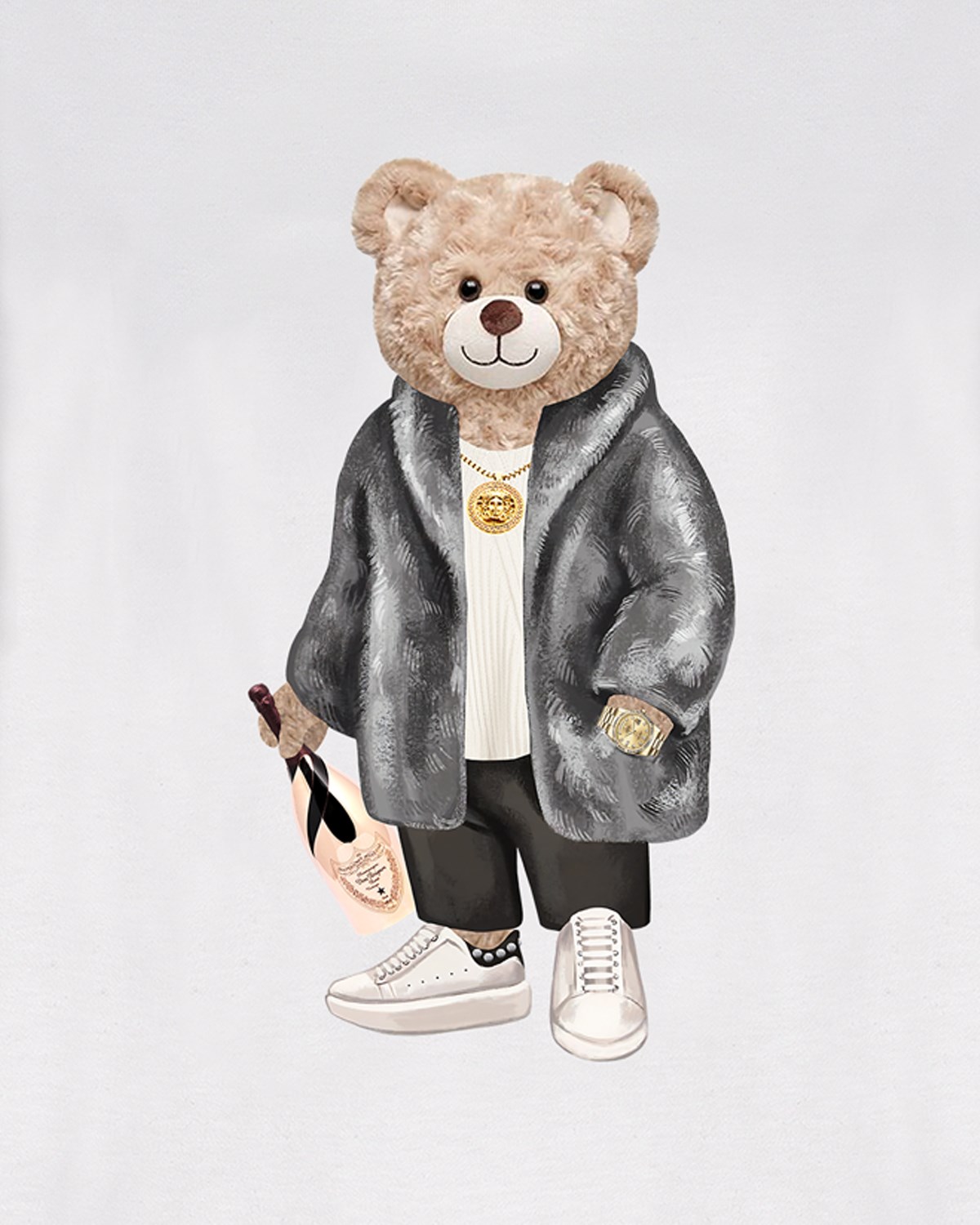 PRINTED TEDDY BEAR tshirt