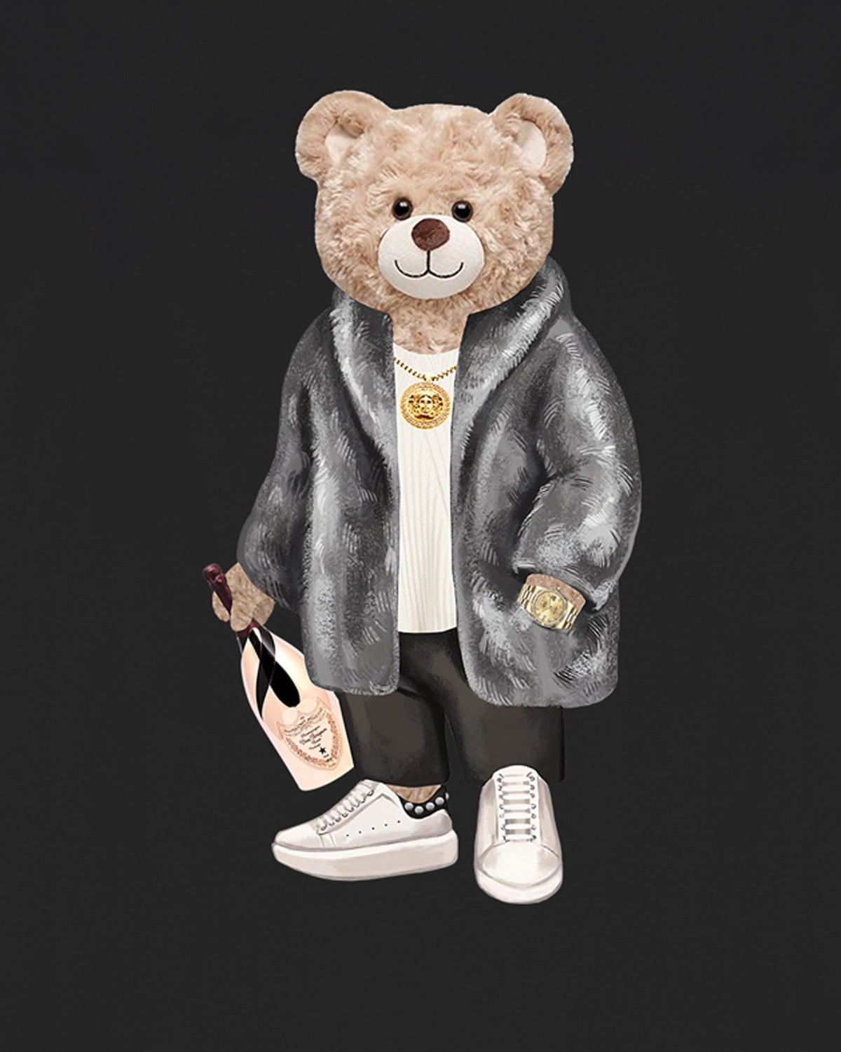 PRINTED TEDDY BEAR tshirt