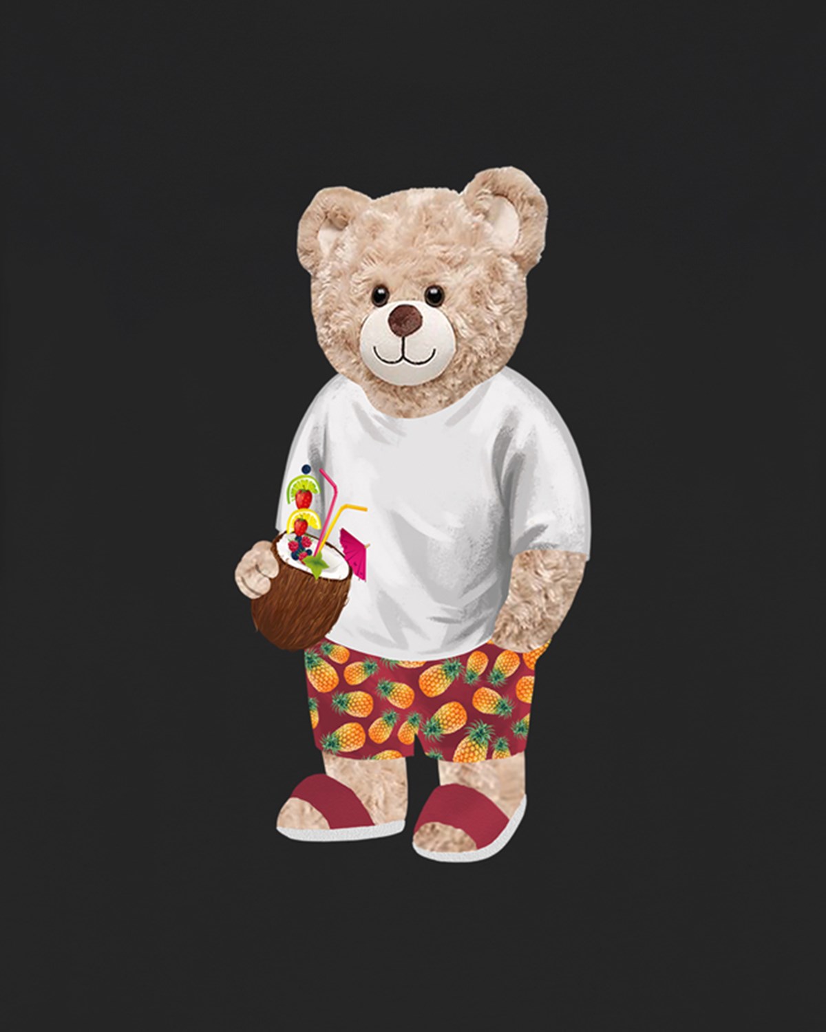 PRINTED TEDDY BEAR tshirt