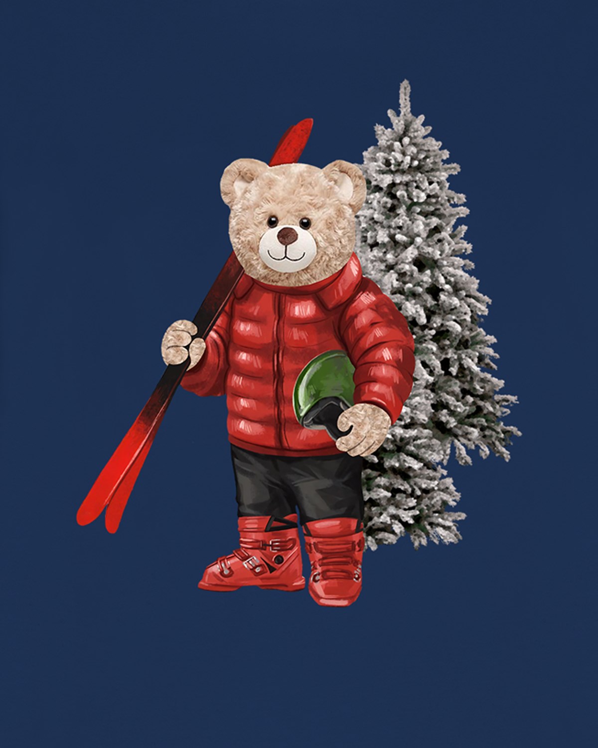 PRINTED TEDDY BEAR tshirt