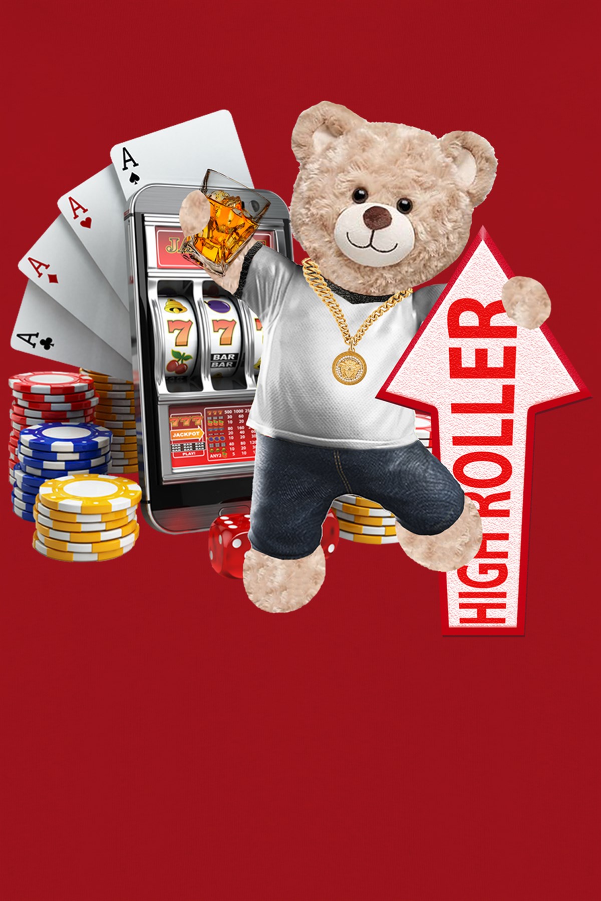 PRINTED TEDDY BEAR tshirt