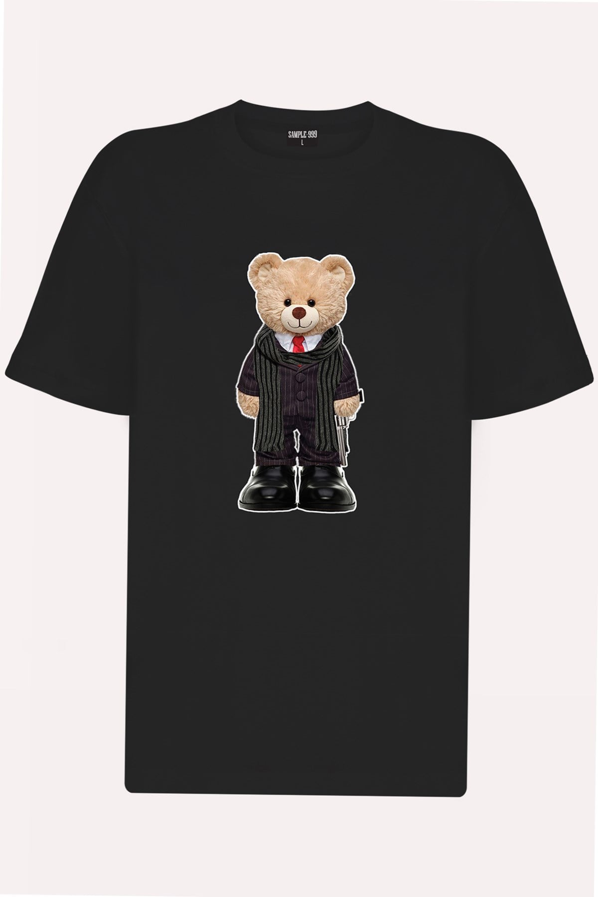 Teddy Printed Unisex Tshirt (Beyaz)