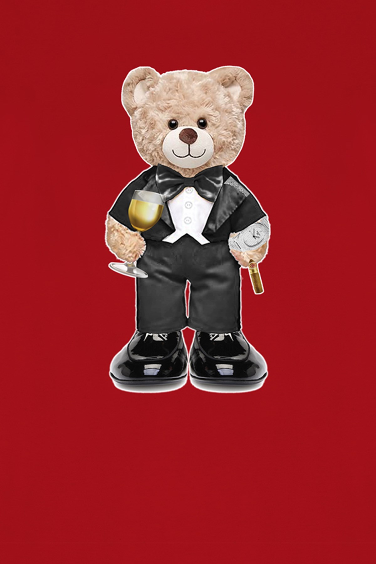 Teddy Printed Unisex Tshirt (Kırmızı)