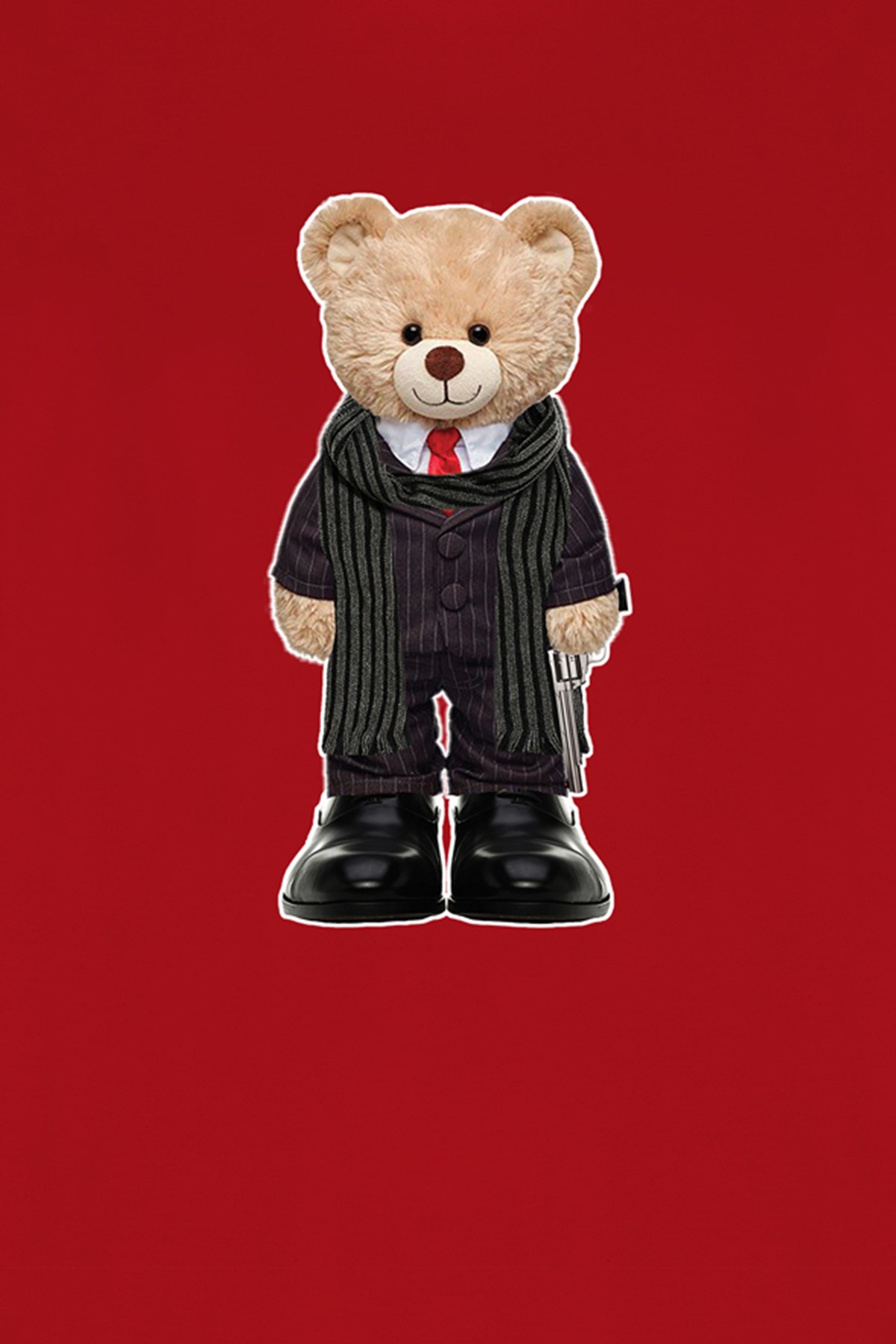 Teddy Printed Unisex Tshirt (Kırmızı)