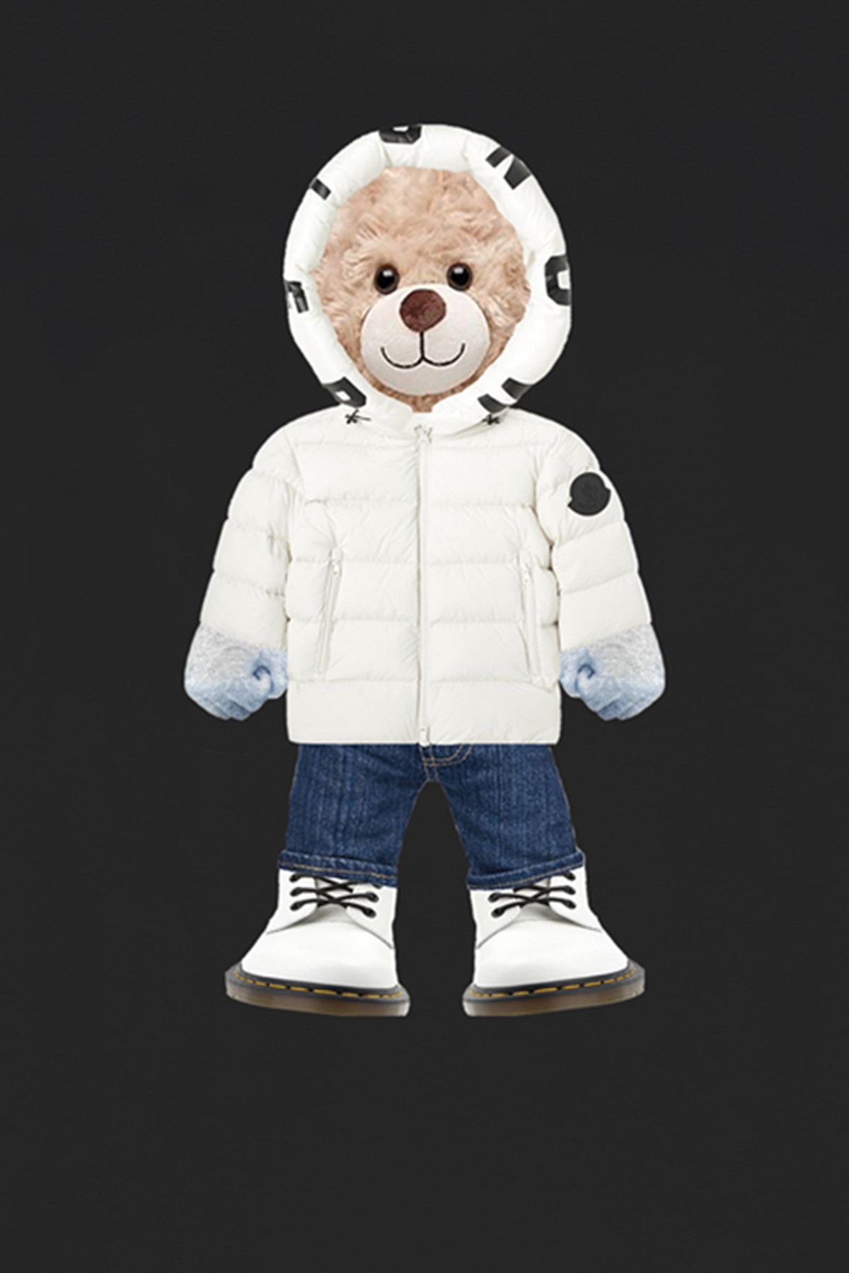 Teddy Printed Unisex Tshirt (Siyah)