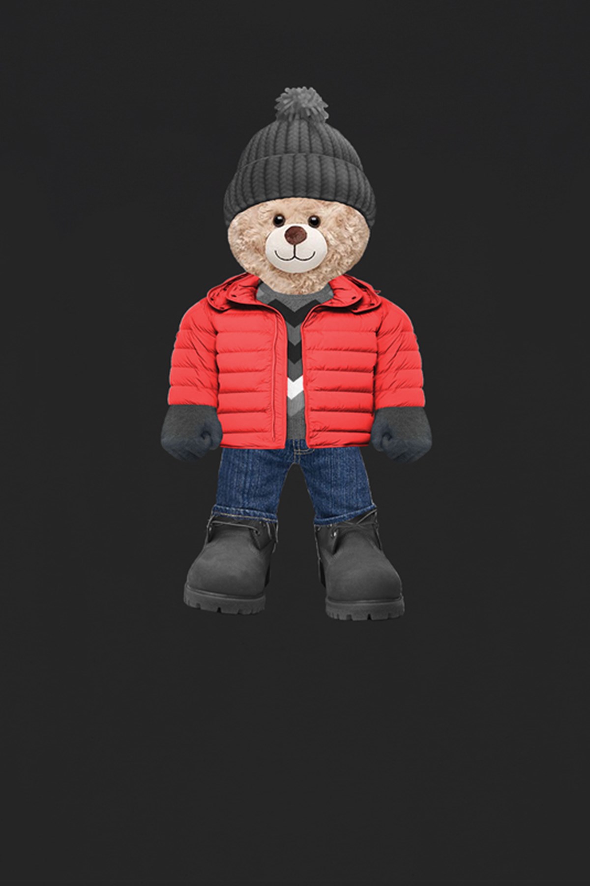 Teddy Printed Unisex Tshirt (Siyah)