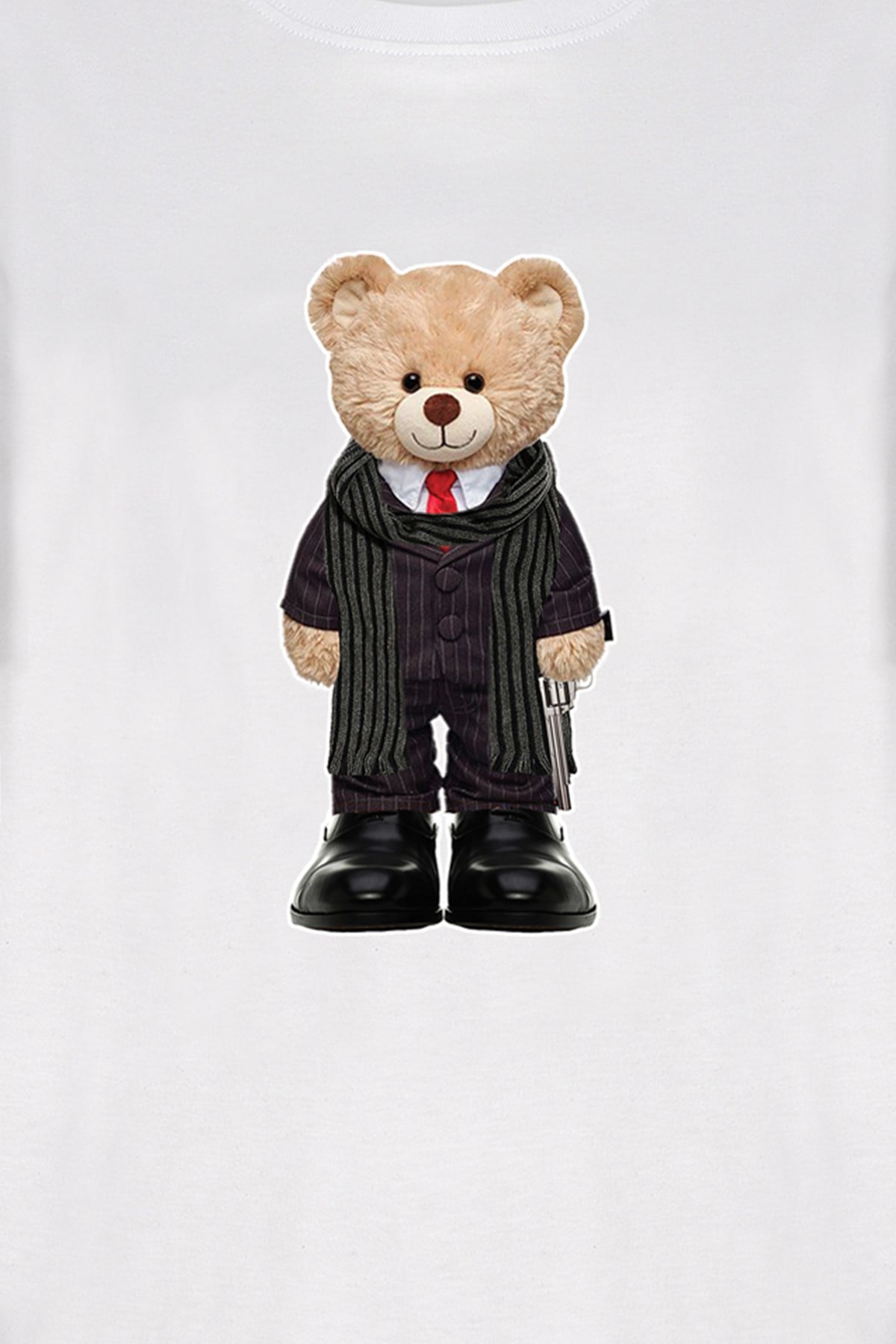 Teddy Printed Unisex Tshirt (Siyah)