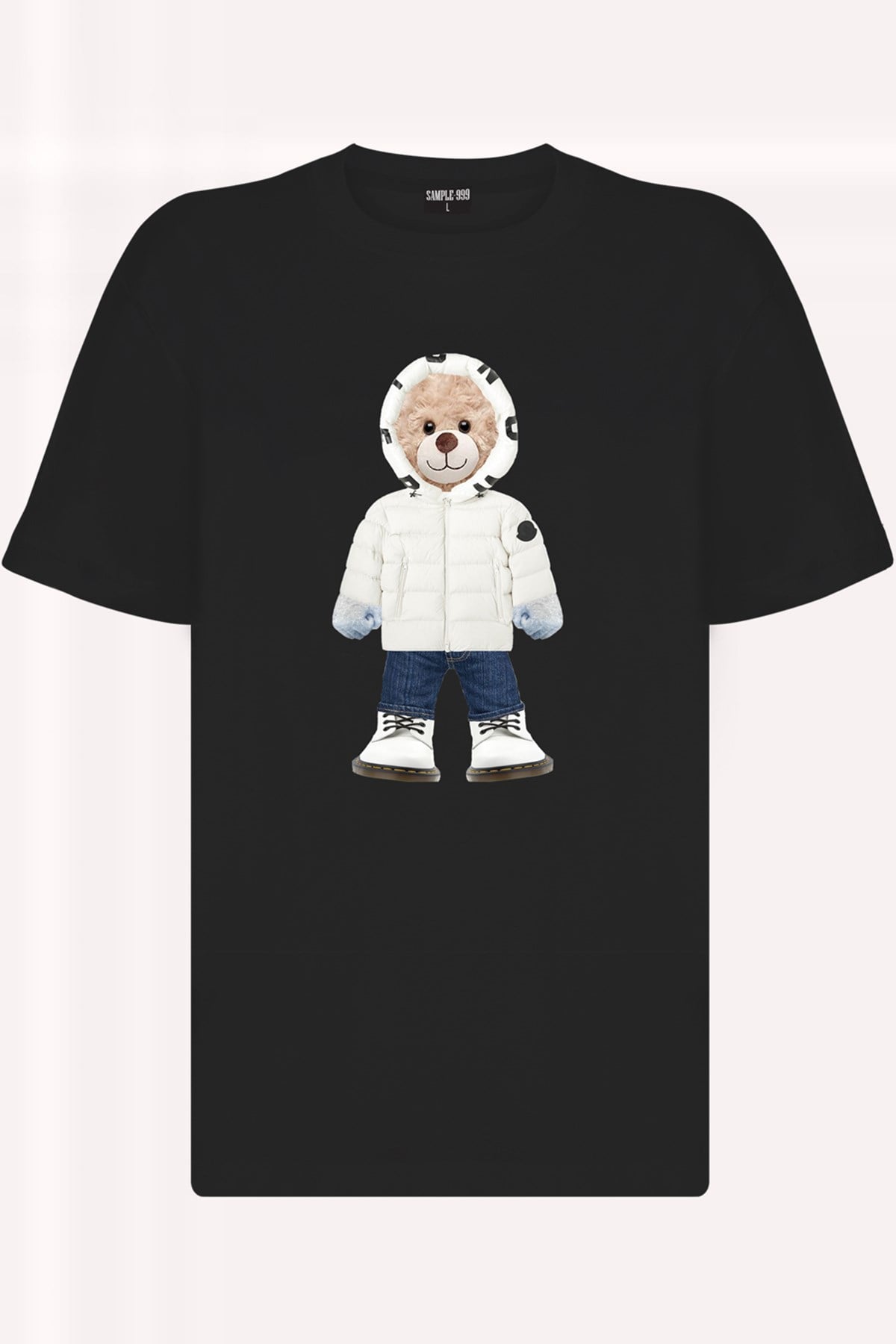 Teddy Printed Unisex Tshirt (Siyah)