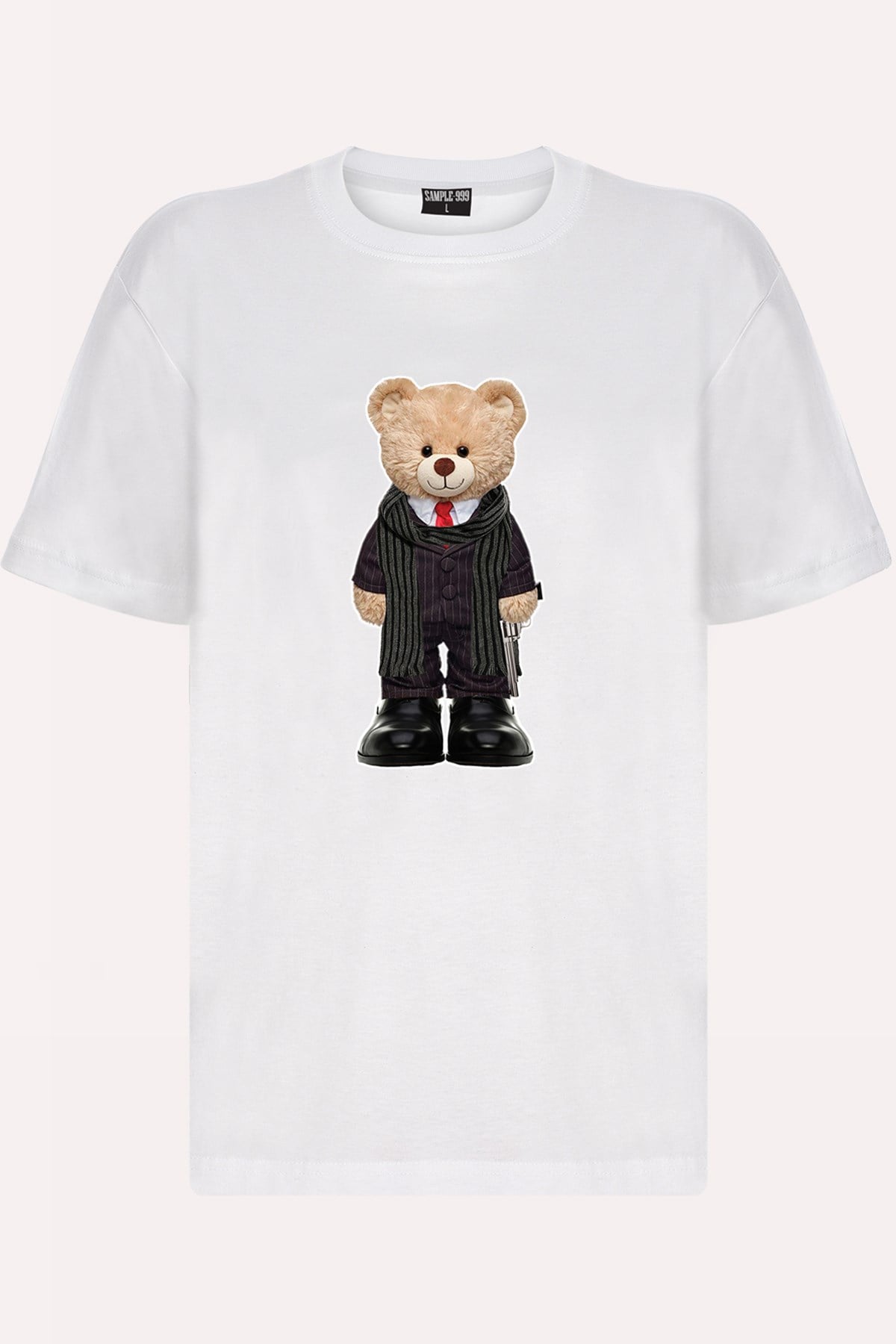Teddy Printed Unisex Tshirt (Siyah)