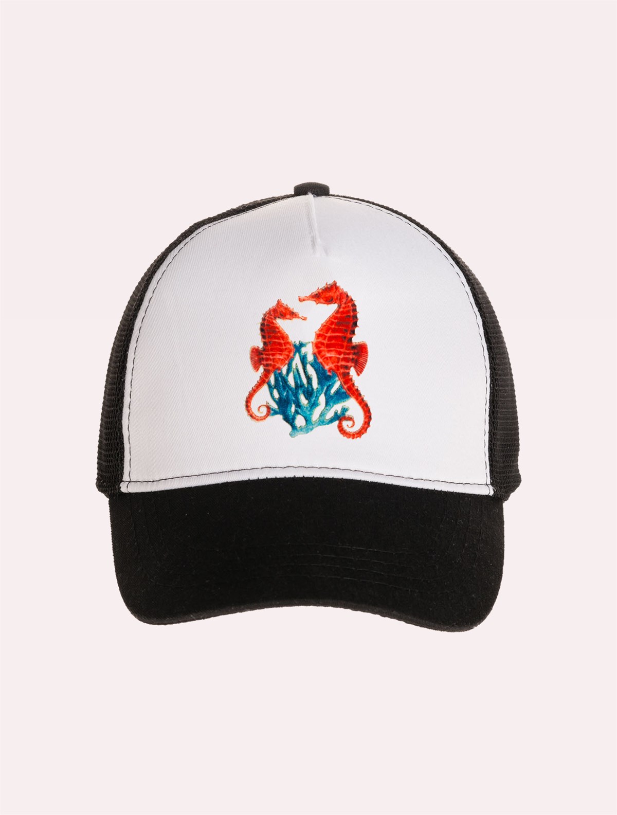 Velvet Seahorse Patch Hat