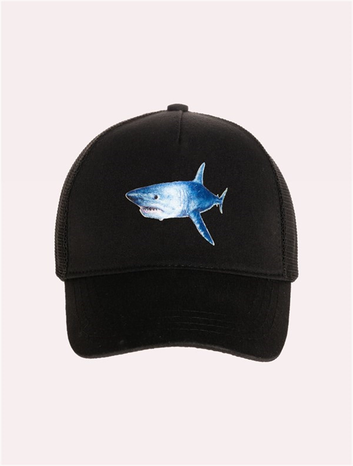 Velvet Shark Patch Hat