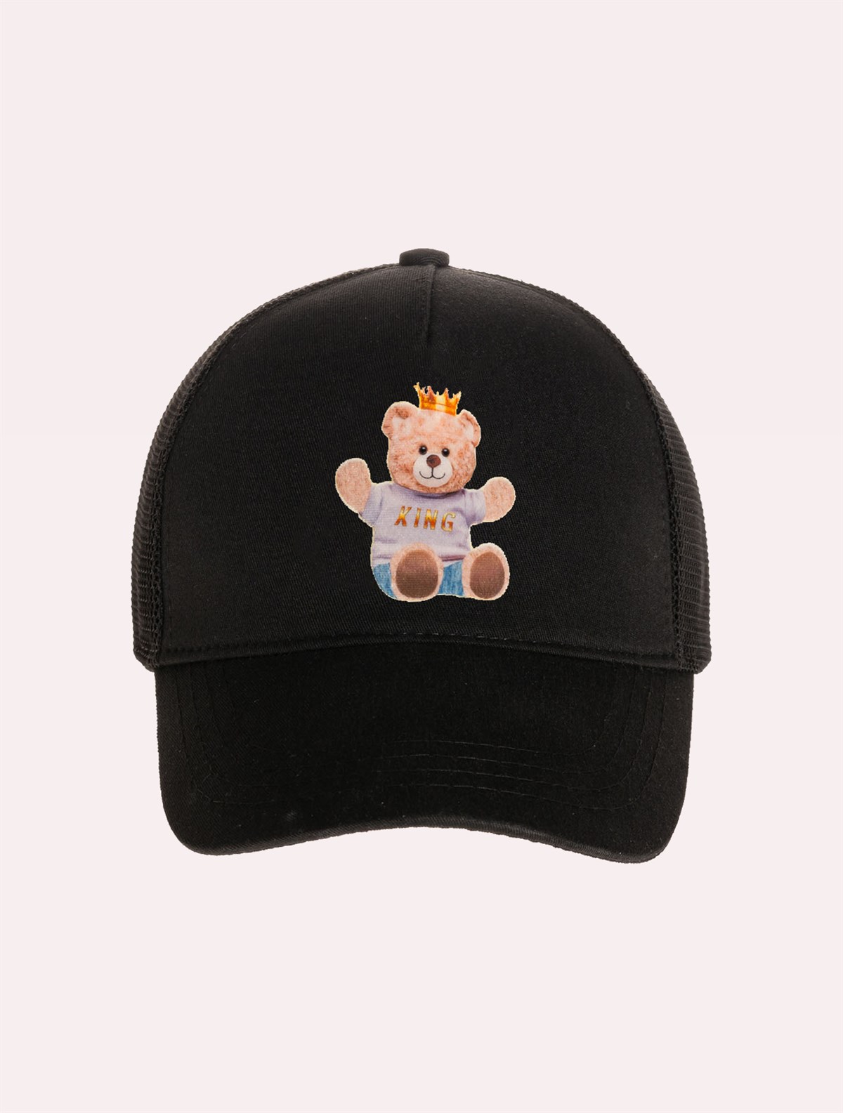Velvet Teddy Bear Patch Hat