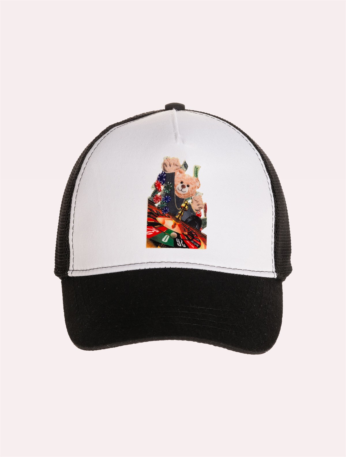 Velvet Teddy Bear Patch Hat