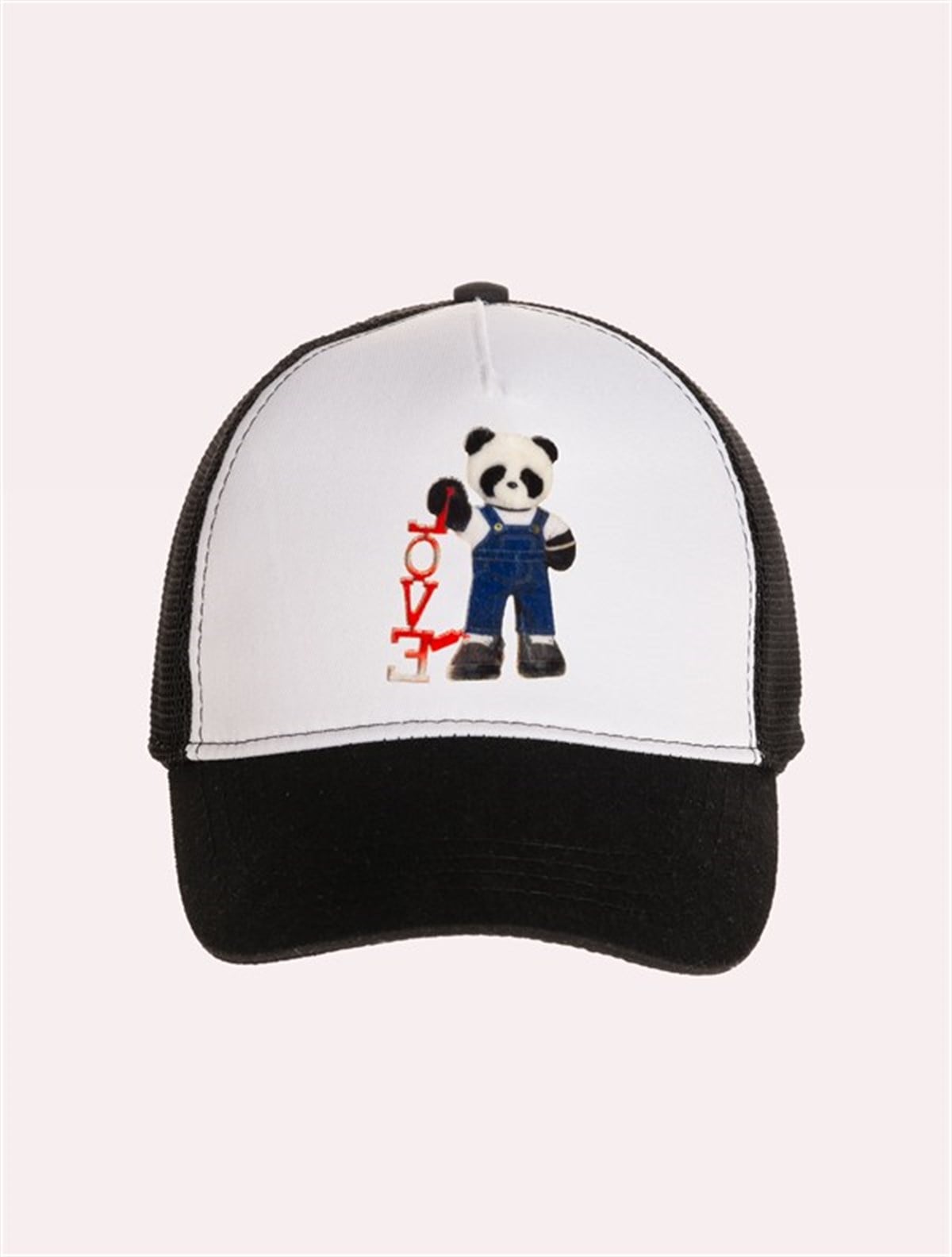 Velvet Panda Patch Hat