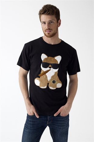 EMBROIDERED FOX Tshirt