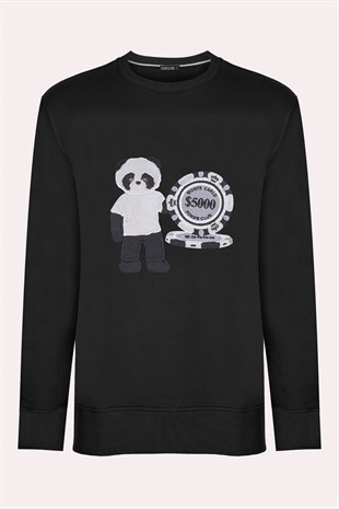 EMBROIDERED PANDA sweatshirt