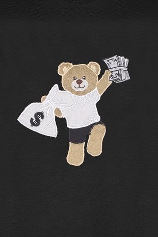 EMBROIDERED TEDDY BEAR sweatshirt