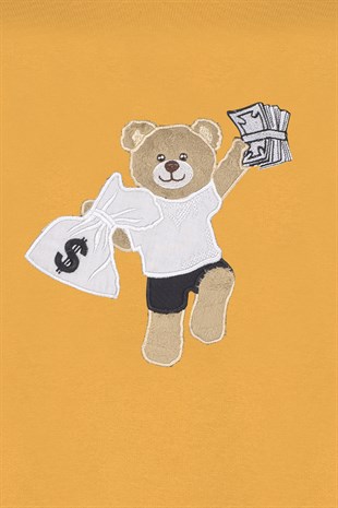 EMBROIDERED TEDDY BEAR sweatshirt