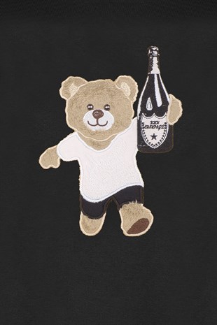 EMBROIDERED TEDDY BEAR sweatshirt